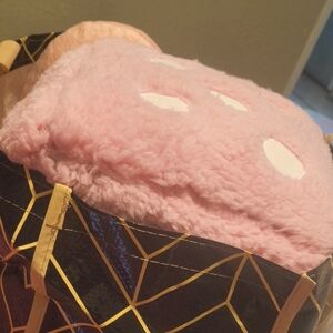 Pink and Black Geometric Kids Blanket